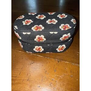 Vera Bradley Retired Pirouette Oval Zip Around Travel Jewelry Case